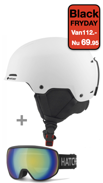 Hatchey Assault Wit + Ghost HB-09 Black/Gold Skigoggle – Complete Set | Skicenter Fam Coenraad