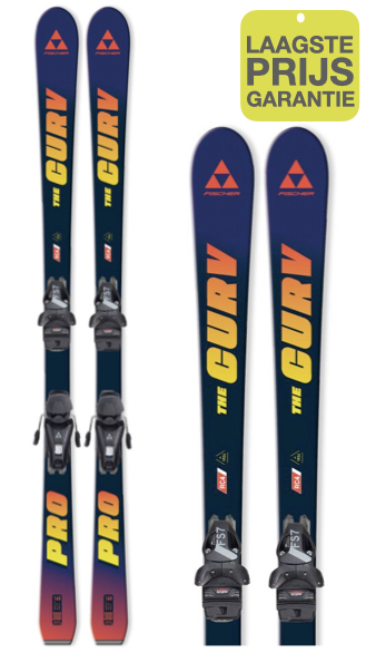 Fischer The Curv Pro + FS7 JRS Junior Ski | Skicenter Fam Coenraad 110cm, 120cm, 130cm, 140cm, 150cm & 160cm