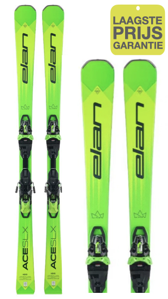 Elan Ace SLX S Fusion X Green – Sportieve Slalomski met Binding